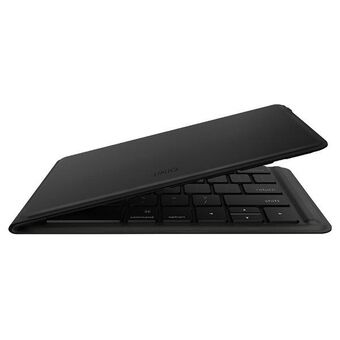 UNIQ Forio är en hopfällbar Bluetooth-tangentbord i färgerna svart/midnight black.