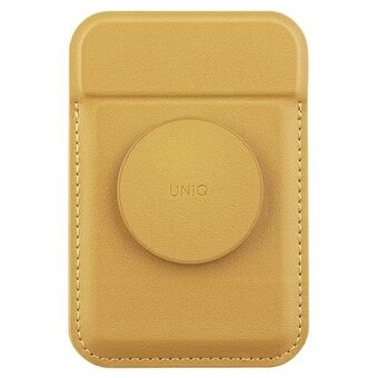 UNIQ Flixa magnetiskt kortplånbok med stöd gul/kanariegul MagSafe