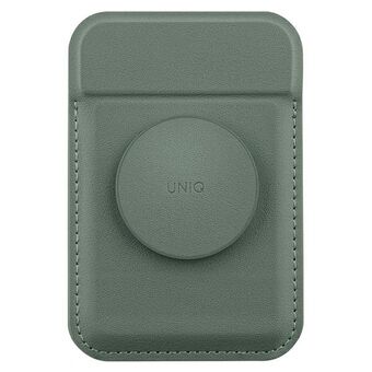UNIQ Flixa magnetiskt kortväska med stöd grön/lichen green MagSafe