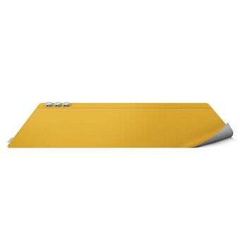 UNIQ Hagen tvåsidig magnetisk skrivbordsunderlägg gul-grå/canary yellow-kritgrå