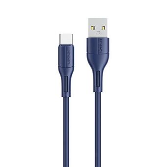 USAMS-kabel U68 USB-C 2A snabbladdning 1m blå/blå SJ501USB03 (US-SJ501)