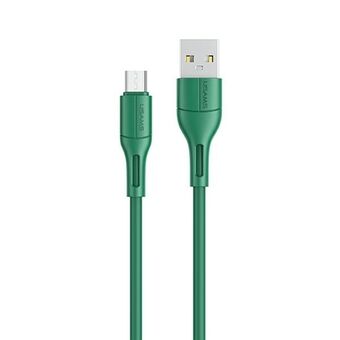 USAMS-kabel U68 microUSB 2A snabbladdning 1m grön/grön SJ502USB04 (US-SJ502)