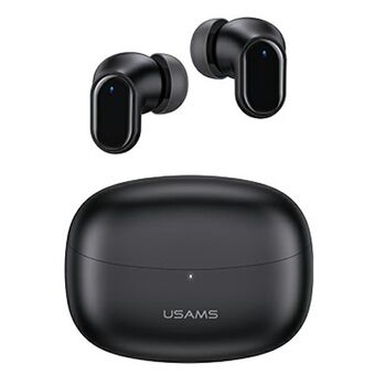 USAMS Bluetooth 5.1 TWS hörlurar BH-serien trådlös svart / svart BHUBH01