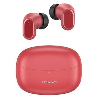 USAMS Bluetooth 5.1 TWS BH Series Hörlurar Trådlös Röd / Röd BHUBH03