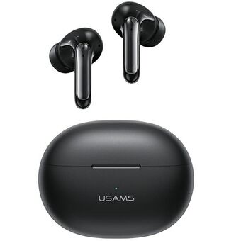 USAMS Bluetooth 5.3 TWS X-Don Series Dual mic ENC trådlösa hörlurar svart/black BHUXD01 (SAMS-XD18)
