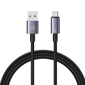 USAMS Kabel USB till Micro-USB 2A 2m Snabbladdning Stål/tarnish SJ670USB01 (US-SJ670)