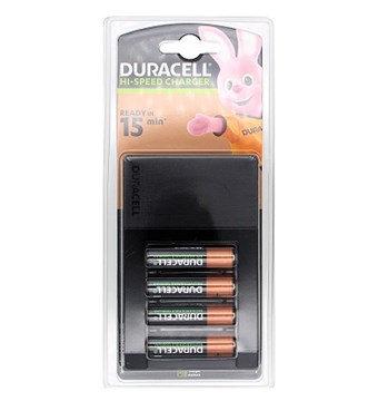 Duracell Hi-Speed Laddare - 15 minuters laddare - Inkl. 4xAA 1300mAh