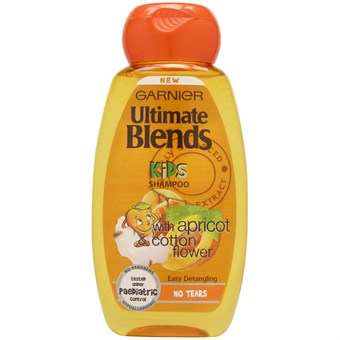 Garnier Ultimate Blends Kids 2 in 1 No Tears Shampoo - Aprikos & Bomullsblomma - 250 ml