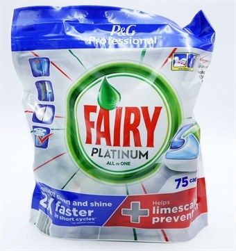 Fairy Platinum Allt i ett Diskmedel - 75 st.