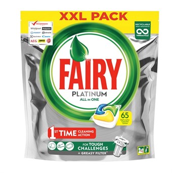 Fairy Platinum Dish Capsules - Citron allt-i-ett 65-pack