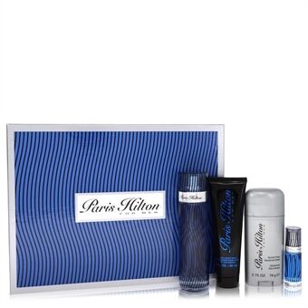 Paris Hilton by Paris Hilton - Gift Set -- 3.4 oz  Eau De Toilette Spray + 3 oz Body Wash + 2.75 oz Deodorant Stick + .25 Mini EDT Spray - för män