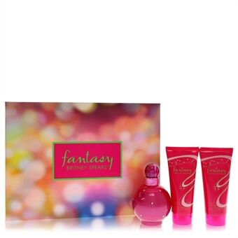 Fantasy by Britney Spears - Gift Set -- 3.3 oz Eau De Parfum Spray + 3.3 oz Body Souffle + 3.3 oz Shower Gel - för kvinnor