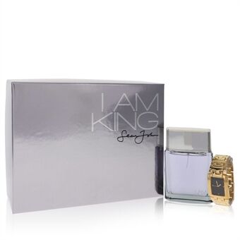I Am King by Sean John - Gift Set -- 3.4 oz Eau De Toilette Spray + Watch - för män