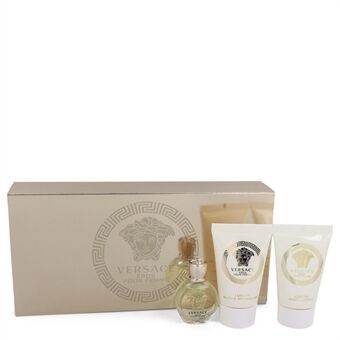 Versace Eros by Versace - Gift Set -- .17 oz Mini EDP + .8 oz Shower Gel + .8 oz Body Lotion - för kvinnor