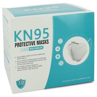 Kn95 Mask by Kn95 - Thirty (30) KN95 Masks, Adjustable Nose Clip, Soft non-woven fabric, FDA and CE Approved (Unisex) 1 size - för kvinnor