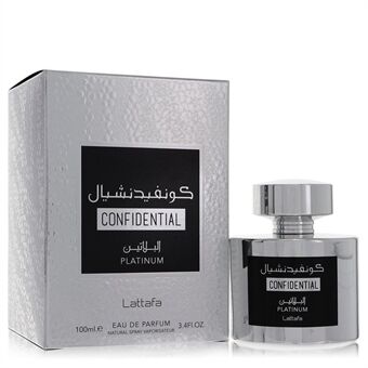 Lattafa Confidential Platinum by Lattafa - Eau De Parfum Spray (Unisex) 100 ml - för män