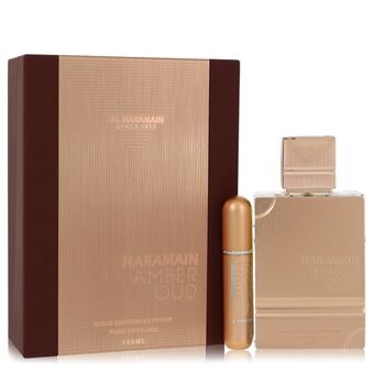 Al Haramain Amber Oud Gold Edition Extreme by Al Haramain - Gift Set 100 ml 3.4 Pure Perfume Spray + 0.34 oz Refillable Spray - för kvinnor