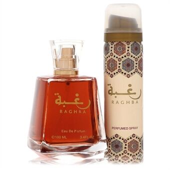 Lattafa Raghba   by Lattafa - Eau De Parfum Spray Plus 1.7 Oz Deodorant Spray (Unboxed) 100 ml - för män
