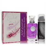Lattafa Mahasin Crystal Violet by Lattafa - Eau De Parfum Spray with 1.7 oz Deodorant Spray 100 ml - för kvinnor