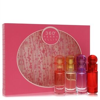 perry ellis 360 by Perry Ellis - Gift Set -- Four piece Travel Gift Set Includes .25 oz Mini Eau De Parfum Spray of each. 360 Coral, 360 For Women, 360 Purple, 360 Red. - för kvinnor