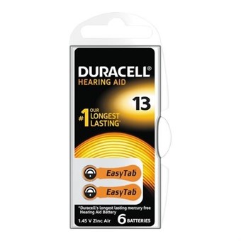 Duracell Activair 13 Hörapparatbatteri - 6 st