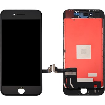 iPhone 8 Plus LCD + pekskärm - reservdel - svart - A +