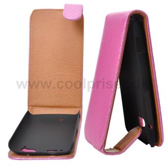 Läderfodral till HTC Sensation (rosa)