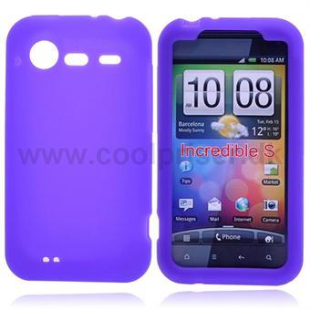 HTC Incredible S silikonskydd (lila)
