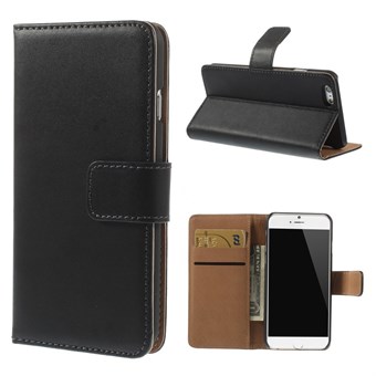 Äkta Flip Leather Case för iPhone 6 / iPhone 6 S