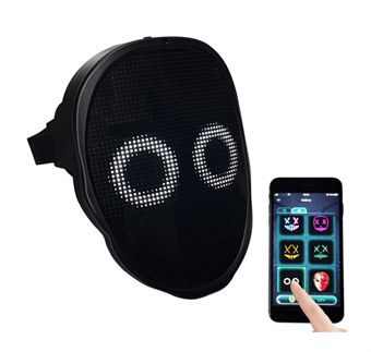 Mask med Bluetooth-styrning för ansiktstransformation - Barn och Vuxna