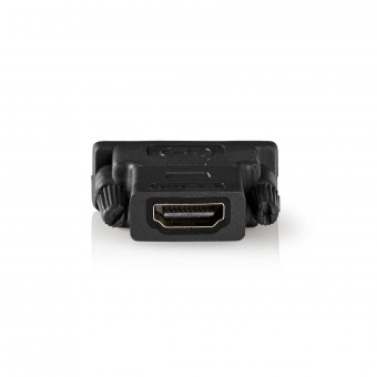 HDMI™-adapter | HDMI™ hona | DVI-D 24 + 1-stift hane | Guldpläterad | Bara | PVC | Antracit | 1 del. | Fönsterlåda