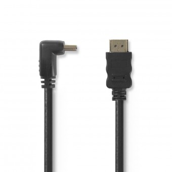 High Speed ​​​​HDMI ™-kabel med Ethernet | HDMI™-kontakt | HDMI™-kontakt | 4K@30Hz | 10,2 Gbps | 1,50 m | Runda | PVC | Svart | Blåsor