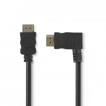 High Speed ​​​​HDMI ™-kabel med Ethernet | HDMI™-kontakt | HDMI™-kontakt | 4K@30Hz | 10,2 Gbps | 1,50 m | Runda | PVC | Svart | Blåsor