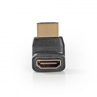 HDMI™-adapter | HDMI™-kontakt | HDMI™ hona | Guldpläterad | Vinkel 270° | ABS | Svart | 1 del. | Låda