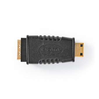 HDMI™-adapter | HDMI™-minikontakt | HDMI™ hona | Guldpläterad | Bara | ABS | Svart | 1 del. | Plastpåse