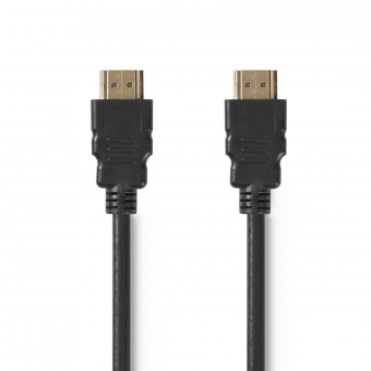 HDMI™-kabel | HDMI™-kontakt | HDMI™-kontakt | 8K@60Hz | eARC | Guldpläterad | 2,00 m | PVC | Svart | Plastpåse