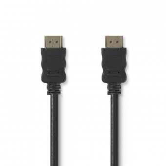 High Speed ​​​​HDMI ™-kabel med Ethernet | HDMI™-kontakt | HDMI™-kontakt | 4K@60Hz | 18 Gbps | 40,0 m | Runda | PVC | Svart | Känna