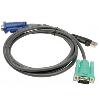 Km Kabel VGA Hane / USB A Hane - Aten SPHD15-G 1,8 m