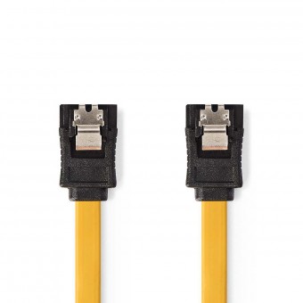 SATA-kabel | 6 Gbps | SATA 7-stifts hona | SATA 7-stifts hona | PVC | 0,50 m | Platt | PVC | Gul | Plastpåse