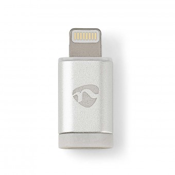 Lightning Adapter | Apple Lightning 8-stift | USB Micro-B hona | Guldpläterad | Aluminium | Täckfönsterlåda
