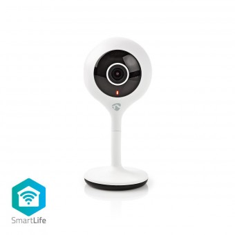 SmartLife inomhuskamera | Wi-Fi | HD 720p | Moln / microSD (ingår ej) | Nattseende | Android™ / IOS | Vit