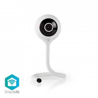 SmartLife inomhuskamera | Wi-Fi | Full HD 1080p | Moln / microSD (ingår ej) | Nattseende | Android™ / IOS | Vit