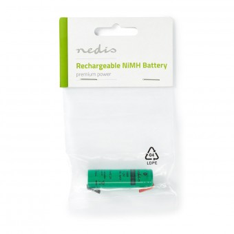 Uppladdningsbart Ni-MH-batteri | 1,2 V| 1100 mAh | Lödkolv | 1-poly väska