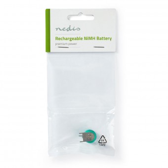Uppladdningsbart Ni-MH-batteri | 2,4 V| 80 mAh | Lödkran | 1-poly väska