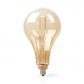 LED-lampa E27 | PS165 | 3,5 W| 120 lm | 1800 K| Med guldröd finish | Retro stil | Antal lampor i förpackningen: 1 st.