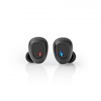 Fullt Trådlösa hörlurar | Bluetooth® | Maximal batteritid: 5 hrs | Tryck på Kontroll | Batteri hölje | Trådlöst laddningsfodral | Inbygd mikrofon | Stöd för röststyrning | Svart