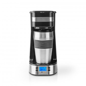 Kaffemaskin | Max kapacitet: 0,4 l | Antal koppar på en gång: 1 | Vrid timer | Svart silver
