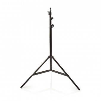 Fotostudio Stand | Max lastkapacitet: 4,0 kg | Max arbetshöjd: 260 cm | 3 segment | Åkpåse ingår | Aluminium | Svart
