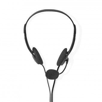 PC-headset | On-Ear | Stereo | 2x 3,5 mm | Vikbar mikrofon | 2,00 m | Svart