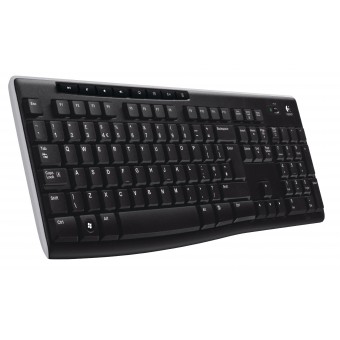 K270 trådlöst tangentbord Standard USB US International Svart